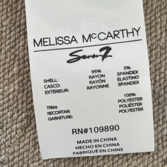 Melissa McCarthy Seven7 White Plus-Size Oversized Long Sleeve Tunic Sz 3x - Picture 9 of 9